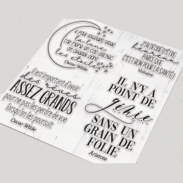 Francuski przezroczysty przezroczysty pieczęć silikonowa/uszczelnienie do DIY scrapbooking/album fotograficzny dekoracyjne jasne