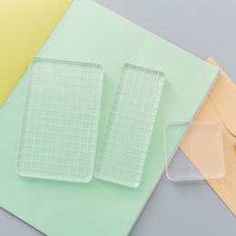 Nowy DIY przezroczyste stempel akrylowy blok Pad scrapbooking kolor proces niezbędne ręcznie narzędzia akrylowe pasztet