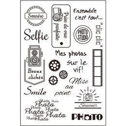 Francuski słowa przezroczysty przezroczysty pieczęć silikonowa/uszczelnienie do DIY scrapbooking/album fotograficzny dekoracyjne