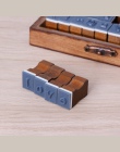30 sztuk Retro litery alfabetu wielkie małe drewniany stempel DIY akcesoria modelarskie wystrój domu prezent urodzinowy
