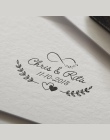 40mm niestandardowy znaczek na ślub gumowe samoprzylepna prezent adres zwrotny pieczęć zaproszenie rozmiar kwadratu znaczek na k