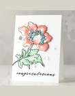 Wspaniały piwonia kwiat wyczyść znaczki lub wykrojniki dla DIY Scrapbooking Making karty rzemiosło zabawa dekoracja przezroczyst