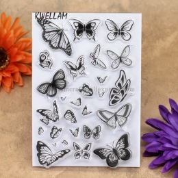 Motyl księga gości DIY photo karty konto pieczątka jasne przezroczyste pieczęć 10x15 cm KW7041007