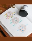 1 pc czas data plan uszczelnienie światłoczułych kreatywny harmonogram planowanie scrapbooking DIY znaczek wyczyść znaczki mater