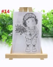 24 style piękny dziewczyna przezroczysty przezroczysty stempel arkusz silikonowy Scrapbooking zdjęcie ozdoba do albumu Craft DIY