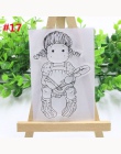 24 style piękny dziewczyna przezroczysty przezroczysty stempel arkusz silikonowy Scrapbooking zdjęcie ozdoba do albumu Craft DIY