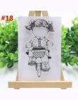 24 style piękny dziewczyna przezroczysty przezroczysty stempel arkusz silikonowy Scrapbooking zdjęcie ozdoba do albumu Craft DIY