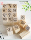 12 sztuk/partia (1 worek) DIY uroczy kreskówkowy kot znaczek kwiaty dziewczyny znaczki drewna do Scrapbooking papier rzemiosło d