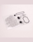Starożytne litery słowa gumowe wyczyść znaczki silikonowe uszczelki dla DIY Scrapbooking karty Making pamiętnik książka papier M