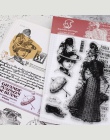 W stylu vintage lady znaczki Retro klasyczny wyczyść znaczki tle dostosować przezroczyste gumowe craft stamp do scrapbookingu ka
