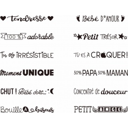 Francuski popularnych słów przezroczysty przezroczysty pieczęć silikonowa/uszczelnienie do DIY scrapbooking/album fotograficzny 