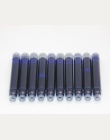 Cena hurtowa 10 sztuk jednorazowe niebieski i czarny wieczne pióro wkłady długość wieczne pióro wkłady