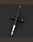 JINHAO marka 101 Mteal wieczne pióro czarne matowe atrament Canetas do pisania kaligrafii prezent biurowe szkolne papiernicze