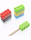 6 sztuk kreatywny uroczy bajka zabawki klocki plastikowa temperówka prezent dla dzieci Student biurowe (losowy kolor)