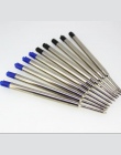 10 sztuk uniwersalny standardowy styl czarny i niebieski atrament 0.7 MM Medium stalówka długopis wkłady