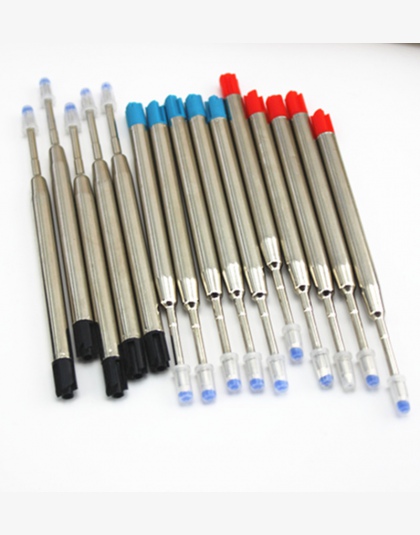 10 sztuk/partia, (czarny) długopis wkład do, nowy projekt długopisy pręty/cena hurtowa luksusowe metalowy długopis żelowy do nap