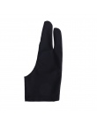 1 PC czarny bezpłatny rozmiar rysunek artystyczny rękawiczki dla każdego rysunku graficznego 2 Finger Anti-zanieczyszczenia, zar