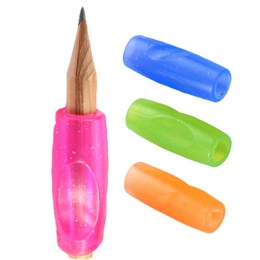 4 sztuk kształt cylindra szkolenia uchwyt na pióro dla dzieci urządzenia pisma ręcznego narzędzie korektor ołówek silikonowy mię