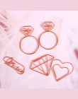 1 sztuk Cartoon różowe złoto spinacz do papieru metalowe zakładek „ hotele ”oraz „ wynajem samochodów” na górze klipy Memo Kawai