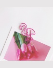 4 sztuk/partia słodki różowy Flamingo zakładek „ hotele ”oraz „ wynajem samochodów” na górze spinacz do papieru szkolne materiał