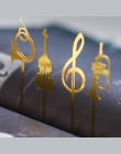 Nowy Kawaii śliczne złoty instrumenty muzyczne metalowe zakładki zakładki do książek spinacze do papieru biuro szkolne materiały