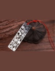 EZONE kreatywny kwiat Hollow zakładki w stylu Vintage metalowe zakładki z chiński węzeł wielofunkcyjne artykuły papiernicze mate