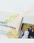 Złoty metal zakładki do książek kwiaty retro strona klipy biurowe akcesoria chool dostaw marcapaginas prezent