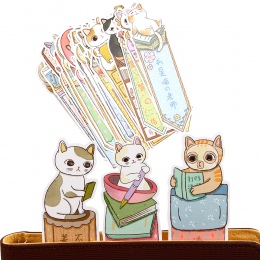 30 sztuk/partia śliczne śmieszne kot zakładek „ hotele ”oraz „ wynajem samochodów” na górze papierowe kreskówki zwierzęta zakład