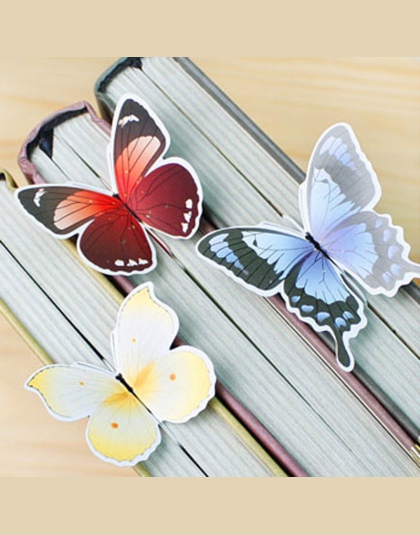 14 sztuka klasyczny motyl marcador de livro papelaria materiał escolar papieru zakładki do książek markery holder school cutegif
