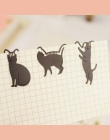 1 sztuka śliczne kot metalowe zakładki Kawaii czarny markery kreatywny spinacz do książek dla dzieci dziewczyny prezent japonia 