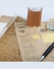 2 pcs 2019/2020 papier pakowy vintage może napisać kalendarz indeks naklejka indeks Notebook miesięcznik kategoria etykiety nakl