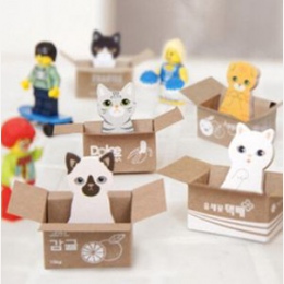Kawaii Cartoon zwierząt kot drukuj zakładki książki Marker strony papiernicze szkolne materiały biurowe Student prezenty rozmiar