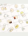 50 sztuk/partia (1 worek) Diy Cute Cartoon Kawaii naklejki pcv piękny kot niedźwiedź naklejki do pamiętnika dekoracji darmowa wy