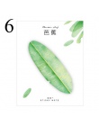 Śliczne Kawaii naturalne roślin liści Sticky Note Memo Pad uwaga papieru planowanie naklejki koreański papiernicze artykuły szko