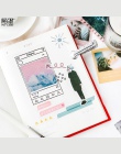 40 sztuk/partia Retro podróży Coffee Life etykiety karteczki Post Memo Pad Kawaii papiernicze artykuły szkolne Planner naklejki 