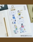 30 arkuszy/pad Kawaii dziewczyny karteczki samoprzylepne Cute Cartoon papierowy Notes do robienia notatek Post naklejki szkolne 