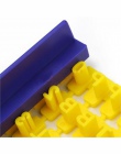 DIY alfabet plastikowe formy ciasto list Impress ciastka Cookie Mold Cutter naciśnij pieczęć drukarki brajlowskiej kremówka Mold
