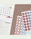 DIY kreatywny okrągły biuro nowość karteczki samoprzylepne naklejki strona tydzień dzień codziennie indeks biuro szkolne materia