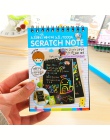 EZONE DIY śliczne Kawaii cewki Graffiti Notebook czarna strona magia szkicownik malarstwo notatnik dla dzieci notatnik biurowe p