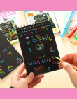 EZONE DIY śliczne Kawaii cewki Graffiti Notebook czarna strona magia szkicownik malarstwo notatnik dla dzieci notatnik biurowe p