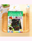 EZONE DIY śliczne Kawaii cewki Graffiti Notebook czarna strona magia szkicownik malarstwo notatnik dla dzieci notatnik biurowe p
