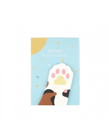 Cute Cartoon Meow kotek kot Paw Memo Pad karteczki Post strona Marker Planner