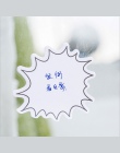 1X kawaii kreatywny cartoon okno dialogowe naklejki tygodniowy plan karteczki Post Memo Pad koreański papiernicze artykuły szkol