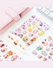 6 arkuszy DIY kolorowe króliki kawaii naklejki pamiętnik planowanie pamiętnik uwaga pamiętnik papieru Scrapbooking albumy PhotoT