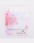 Świeże Cherry Sakura naturalne Memo Pad karteczki samoprzylepne zakupy lista kontrolna Escolar Papelaria School Supply etykiety