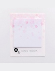 Świeże Cherry Sakura naturalne Memo Pad karteczki samoprzylepne zakupy lista kontrolna Escolar Papelaria School Supply etykiety