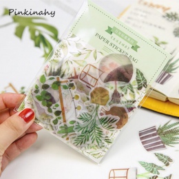 40 sztuk/pudło życia roślin dekoracja z naklejek papierowych naklejka album DIY Scrapbooking naklejka uszczelniająca Kawaii biur