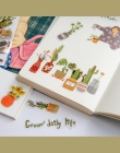 40 sztuk/pudło życia roślin dekoracja z naklejek papierowych naklejka album DIY Scrapbooking naklejka uszczelniająca Kawaii biur