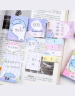Piękny szczęśliwy wieloryb 6 składane Memo Pad N razy karteczki samoprzylepne notatnik notatnik zakładka prezent papiernicze
