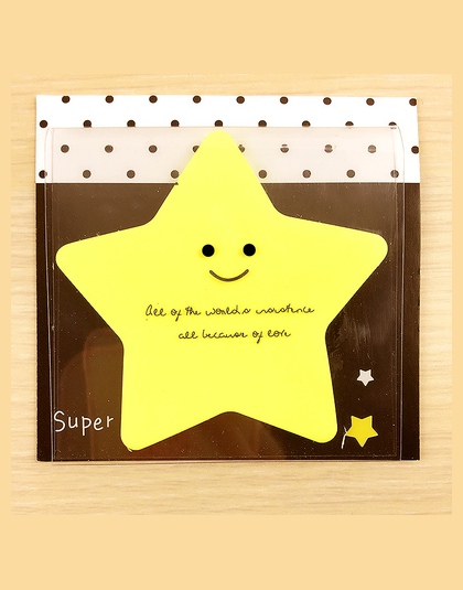 Cukierki kolor naklejki Memo papieru Kawaii gwiazda jabłko zakładek „ hotele ”oraz „ wynajem samochodów” na górze Memo Pad Stick